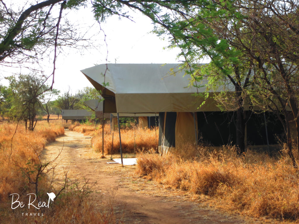A tented accommodation in Serengeti National Park, Tanzania